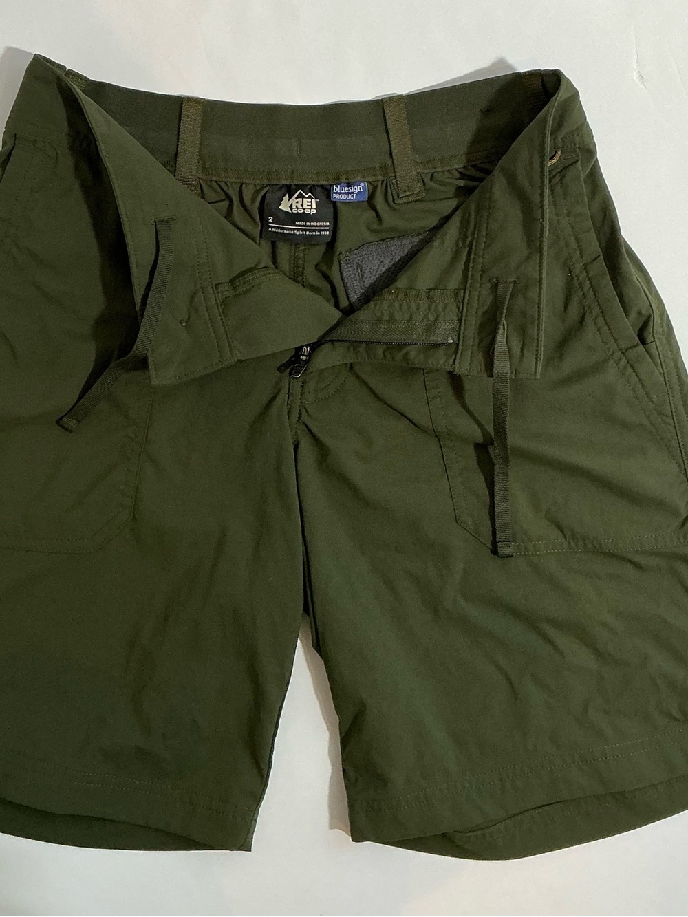 REI Women's Dark Olive Green Outdoor Shorts